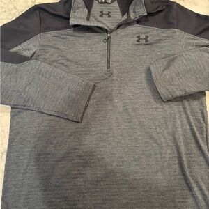 Under Armour Men's Charcoal and Black Quarter-Zip Jacket